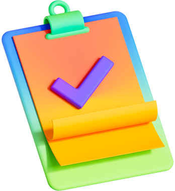 3D Smooth Gradient Clipboard